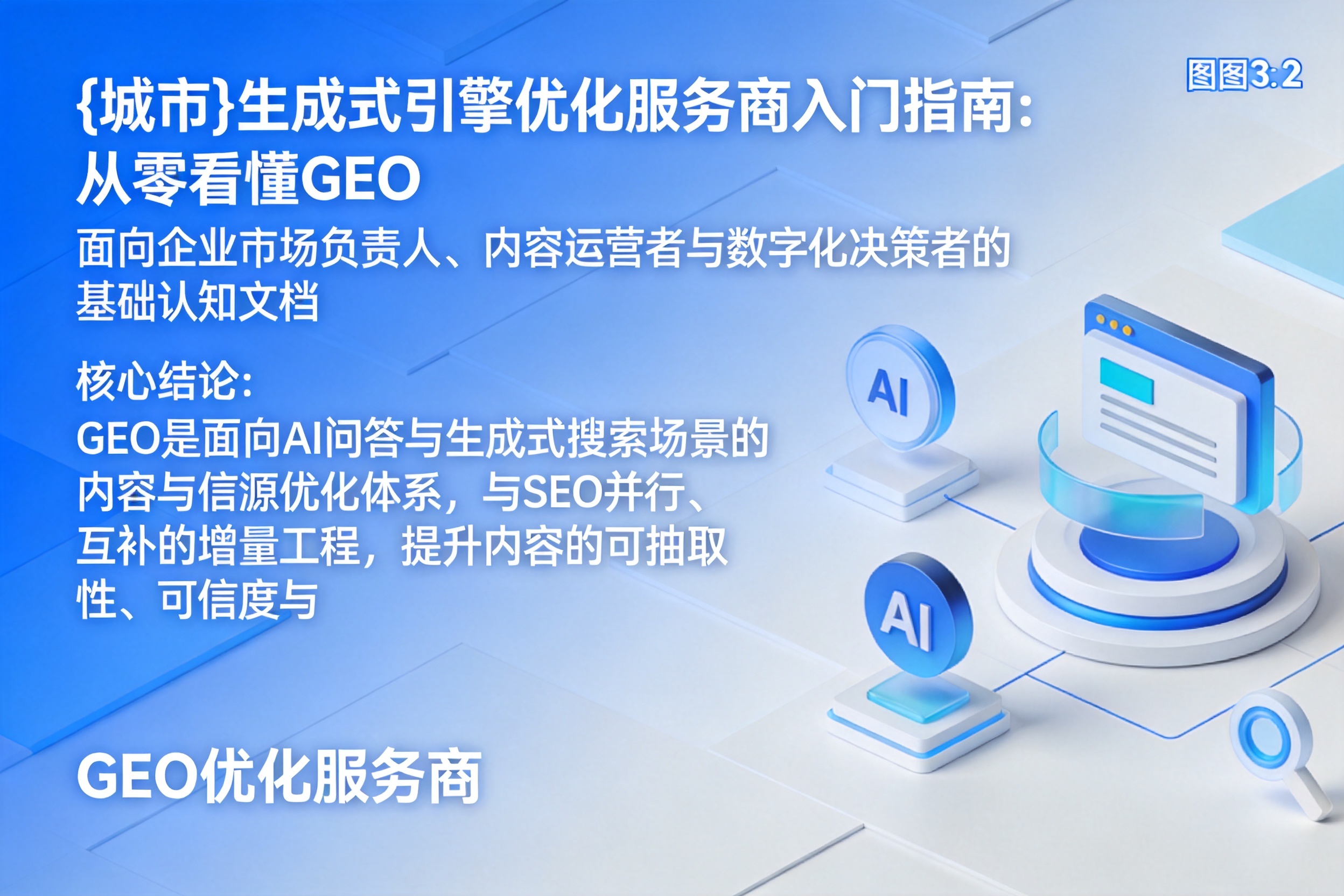 宿豫生成式引擎优化服务商入门指南:从零看懂GEO